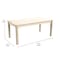 Flash Furniture 23.5 in W, 47.25 in L, 18 in H, Beechwood, Birch Plywood, Beech MK-ME088011-GG - alternate 6